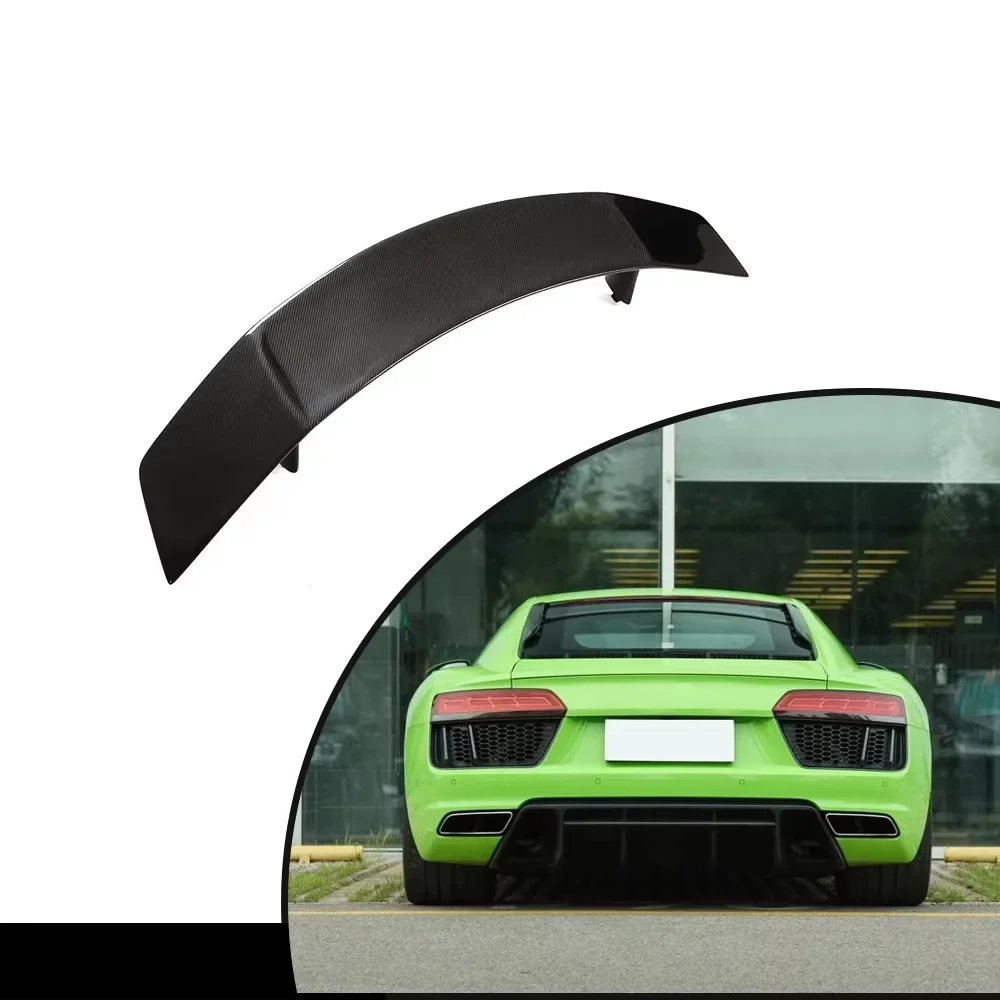 

DRY CARBON FIBER Rear Trunk Spoiler For Audi R8 V10 Coupe 2016-2018