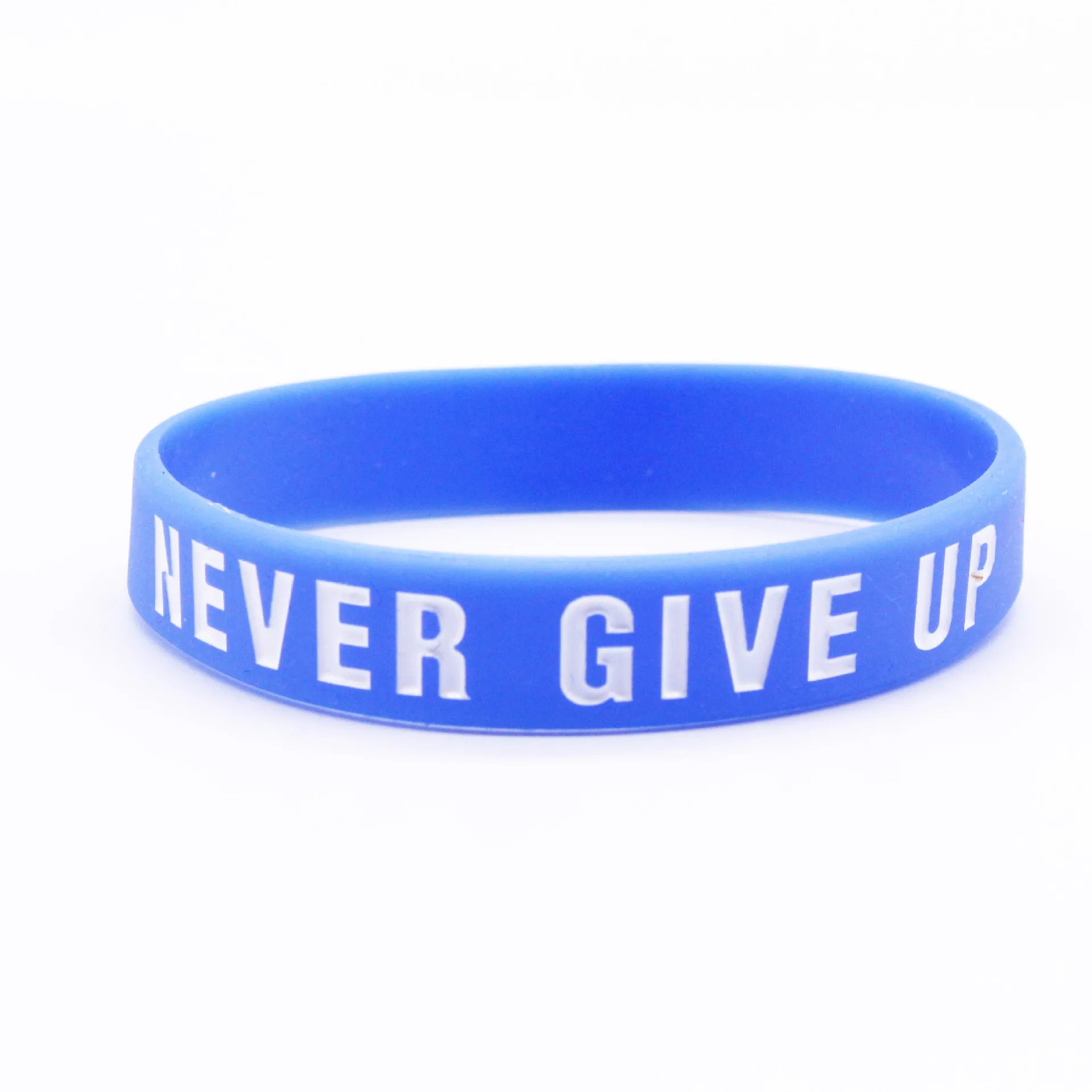 4Pcs Never Give Up Inspirational Fashion Sport Silicone Wristband Rubber Bracelet Festival Gifts And Accessories For Men Women