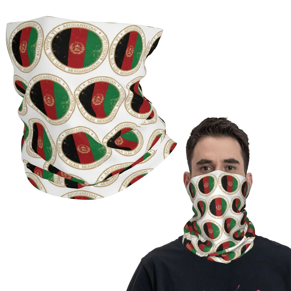 

Исламская Республика Афганистана, Азия, Азиатский флаг, бандана, гетры с принтом, волшебный шарф, теплый велосипедный шарф для мужчин, женщин, взрослых