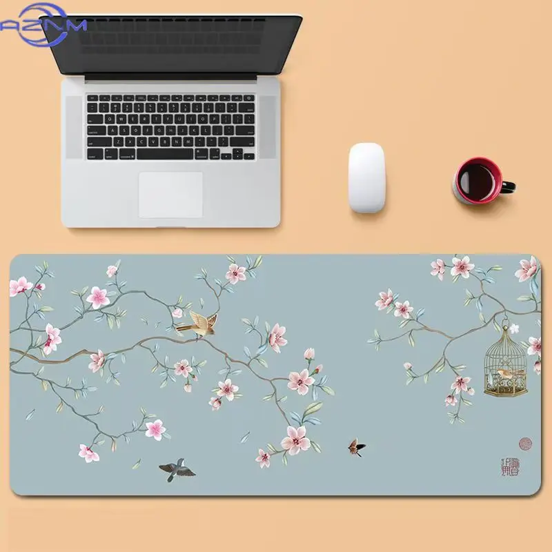 Cartoon illustration mouse pad oversized cute girl dormitory computer table pad large keyboard pad