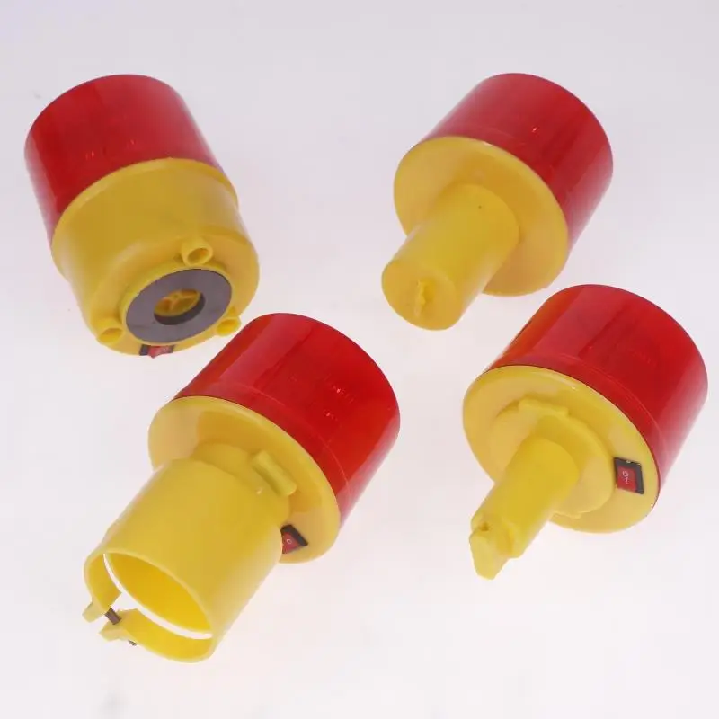 1 قطعة الطاقة الشمسية برج المرور كرين تحذير ضوء الشمسية LED ضوء الطوارئ LED لمبة مصباح موقع البناء ميناء الطريق إنذار مصباح