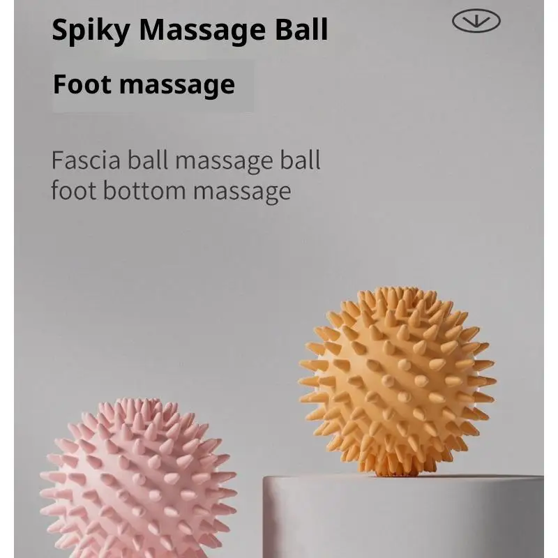 

●Foot Massage Ball With Spikes Pilates For Feet Yoga Sport Fitness Muscle Relaxation Massage Ball Plantar Fasciitis Therapy Ball