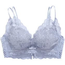 Small Chest Flat Chest Bra  Deep V Sexy Lingerie  Ultra Thickened Underwear Adjustable Gathered Artifact Back for Women
