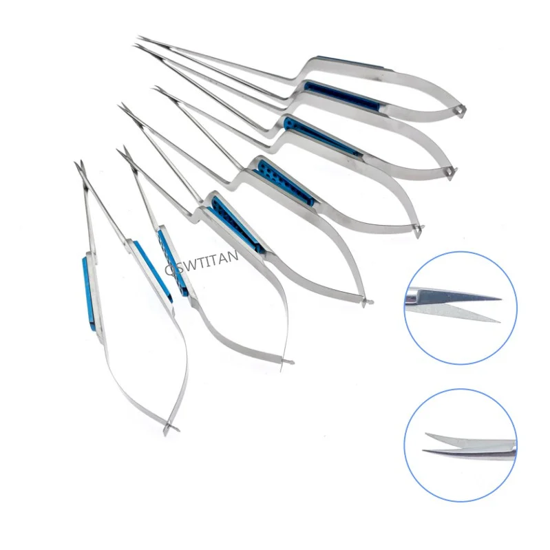 Neurosurgery Micro Scissors Surgical Instruments Stainless Steel Microsurgical Scissors Instruments