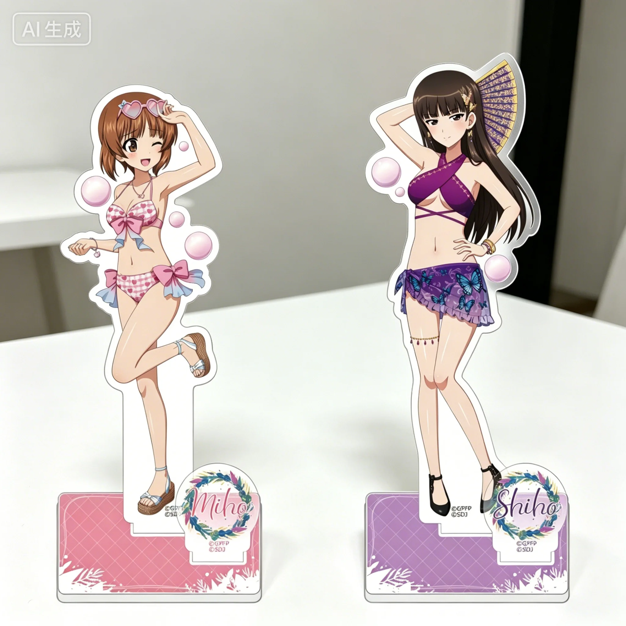 

Anime Girls und Panzer das Finale Miho Shiho Acrylic Stand Model Plate Keychains With character-specific English names