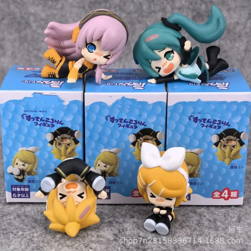 

4Pcs/set Hatsune Miku Sleep Series Anime Action Figure SNOW MIKU MEIKO KAITO Doll Gifts Model Toys Collect Ornaments