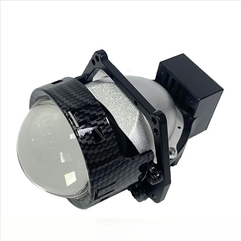 

Carbon Fiber Three Lamp Cup 12V 80W 18000LM Universal Car Bi LED Projector Lens Accessories