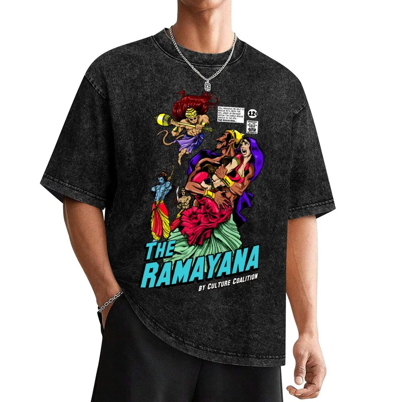 

Ramayana T-Shirt street wear cotton man t-shirts customs design your own mens designer t shirt