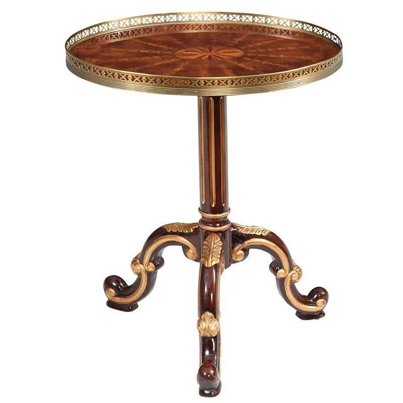 

LDAlexander Furniture Corner Table Peach Blossom Heart Solid Wood Oval Living Room Light Luxury Small Coffee Table