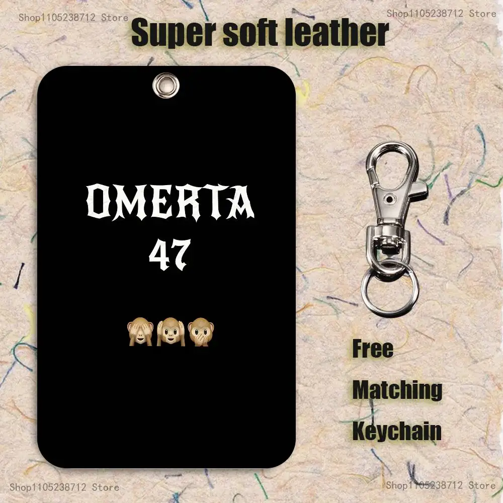 Omerta Maes 47 سلسلة مفاتيح بطاقة كرتونية أنيمي موضة قلادة حقيبة معرف بطاقة الباب حافظة بطاقة الحافلة لطيف الكبار