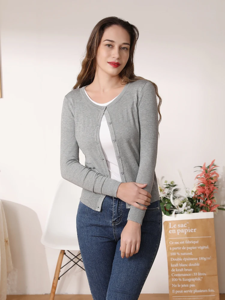 Women\'s Coat Spring 2025 Tricot Crochet Top Black Clothing Cropped Knitted Ladies Sweaters Outerwear Blouses Cardigan Female