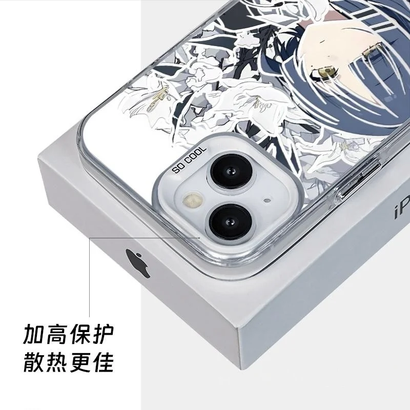 Capa de telefone linda menina Yamada Ryo para iPhone 11 12 13 14 15 16 17 Pro Max Plus XR mini Air Bocchi The Rock! Capa para meninas de flores