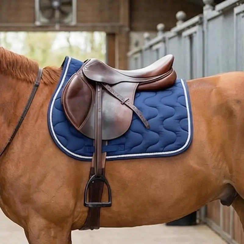 Sponge And Resin Cotton Horse Riding Saddles Cover Horse Saddles Pad For Shock Absorption Moisture Wicking