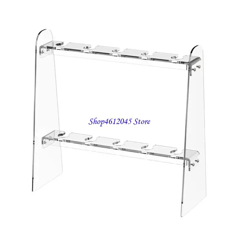 

L69A Elegant Clear Acrylic Wine Glass Hanging Organizers 10 Slots Champagne Tower