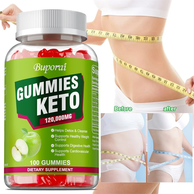 

Keto Gummies - с яблочным уксусом для пищеварения живота, детоксикации и иммунной диеты, для контроля веса, формы тела