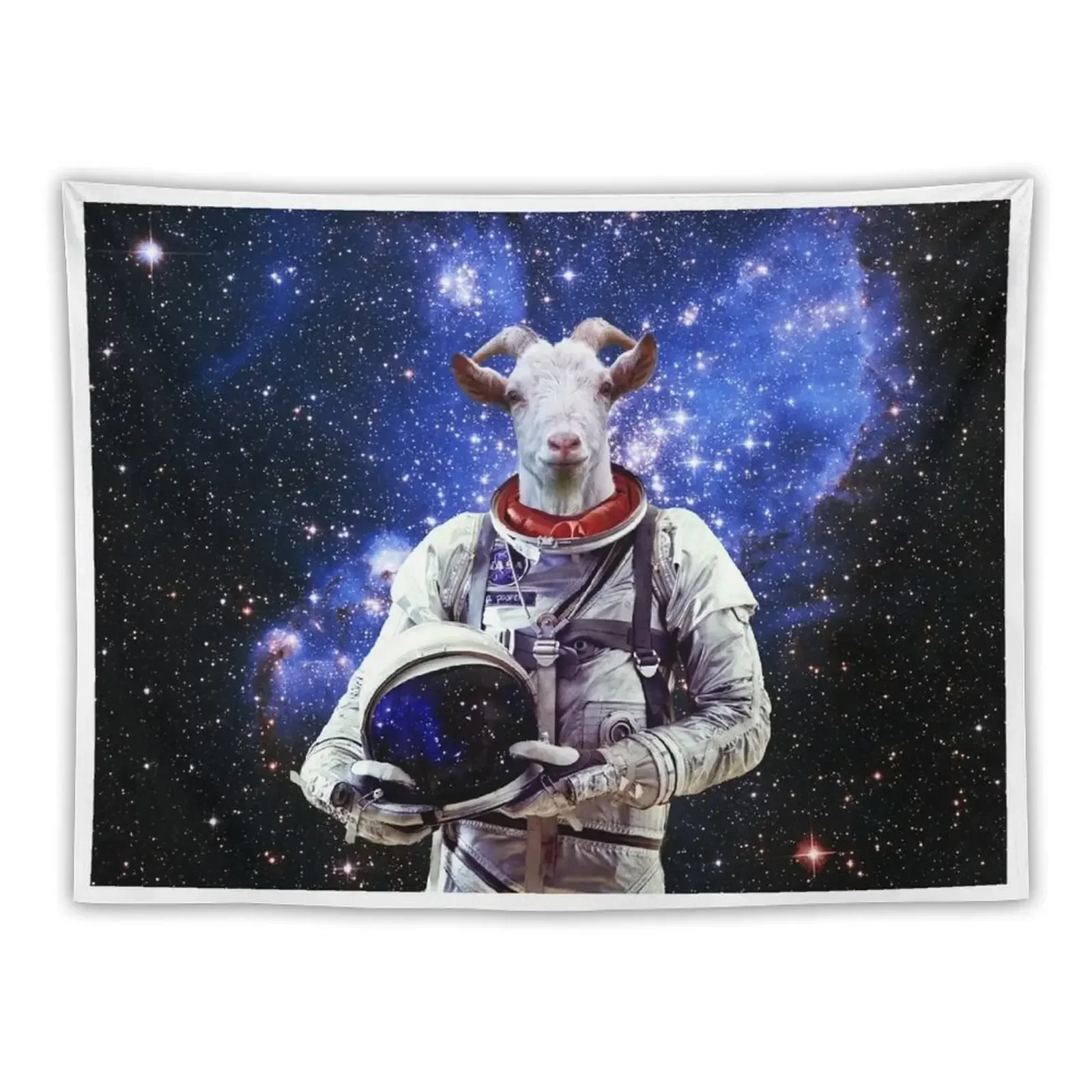 

Goat Astronaut In Space Tapestry Decoration For Home Wallpaper Bedroom Tapestry