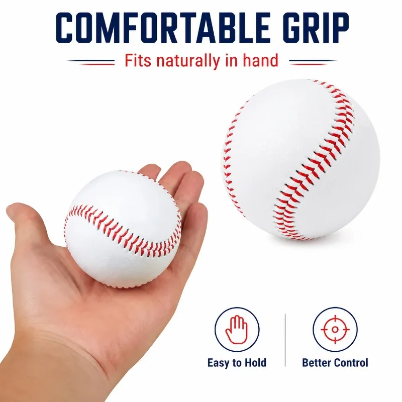 Durable & Safe Elastic PU Foam Baseball, Indoor & Outdoor Recreation, Lightweight Training Softball, Sports Fitness Equipment