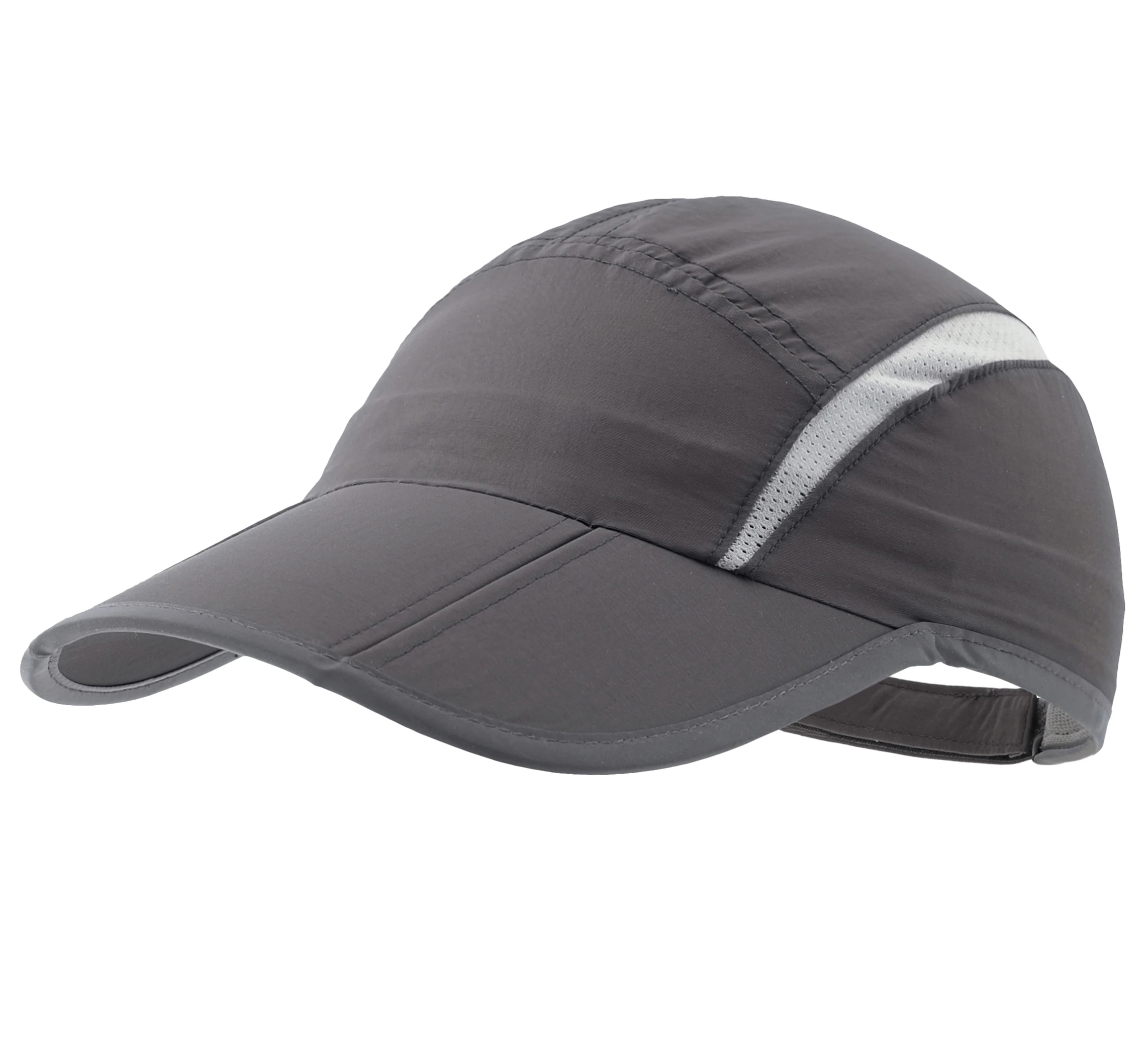 Connectyle Herren- und Damen-Sport-Baseballkappe, faltbar, Netzstoff, mit reflektierenden Streifen, atmungsaktiv, leicht, schnell trocknend, Sun Runner Cap – Detail 7