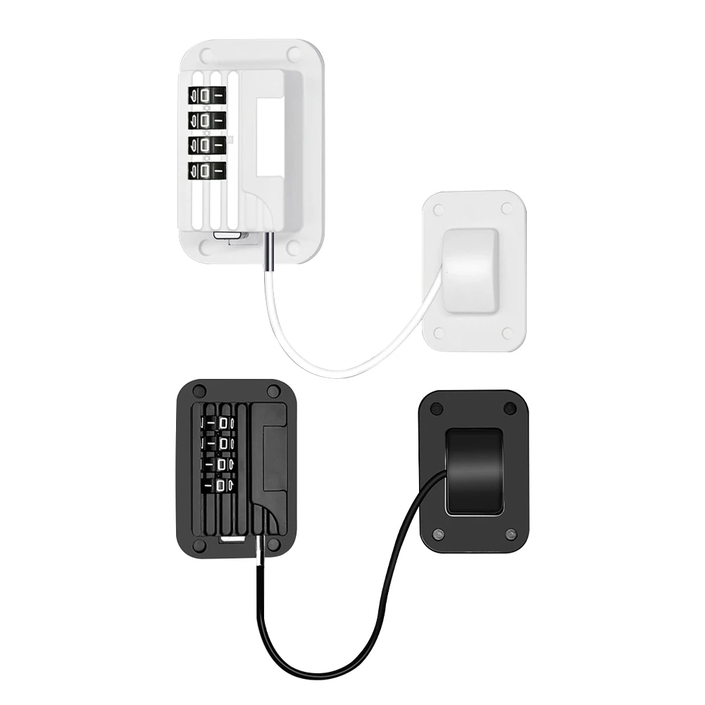 

Cabinet Latches No Drilling Refrigerator Combination Lock Versatile Kids Proof for Cupboards Wine Coolers