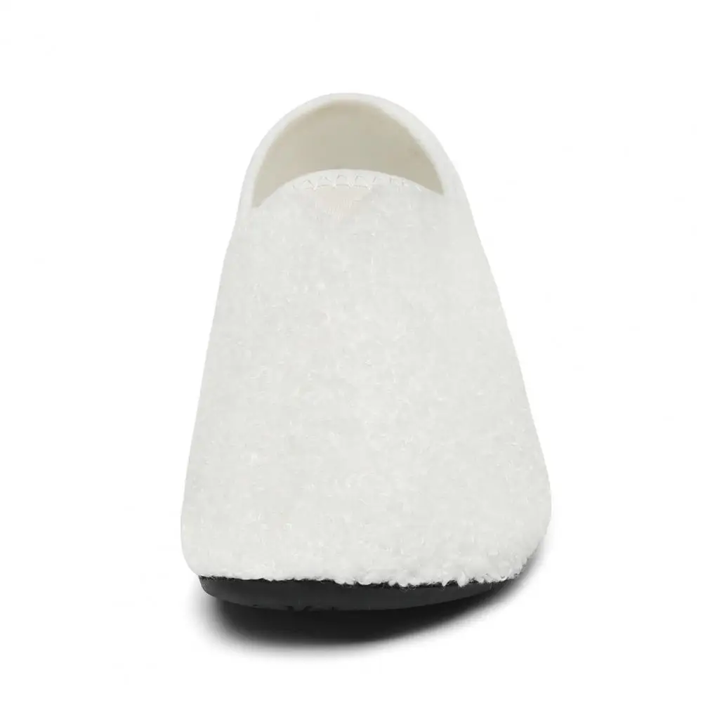 Wide Toe Box Slippers Unisex Breathable Indoor Slip-on Shoes Wide Toe Box House Slippers Anti-slip Sole Machine Washable Home