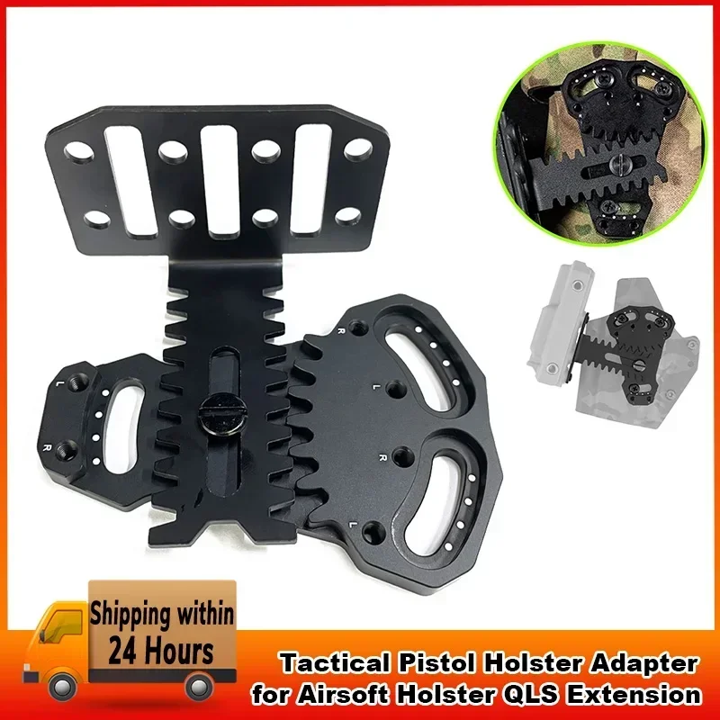 Tactical Holster Adapter Metal Negative Cant Plate Outdoor Airsoft Hunting Holster Extension Tourniquet Carrying Gear