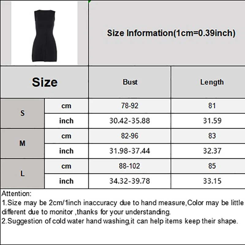 Seksowne czarne sukienki bez rękawów dla kobiet New O Neck Single-butted Bodycon Mini Dress Club Party Tank Dress Female Vestido