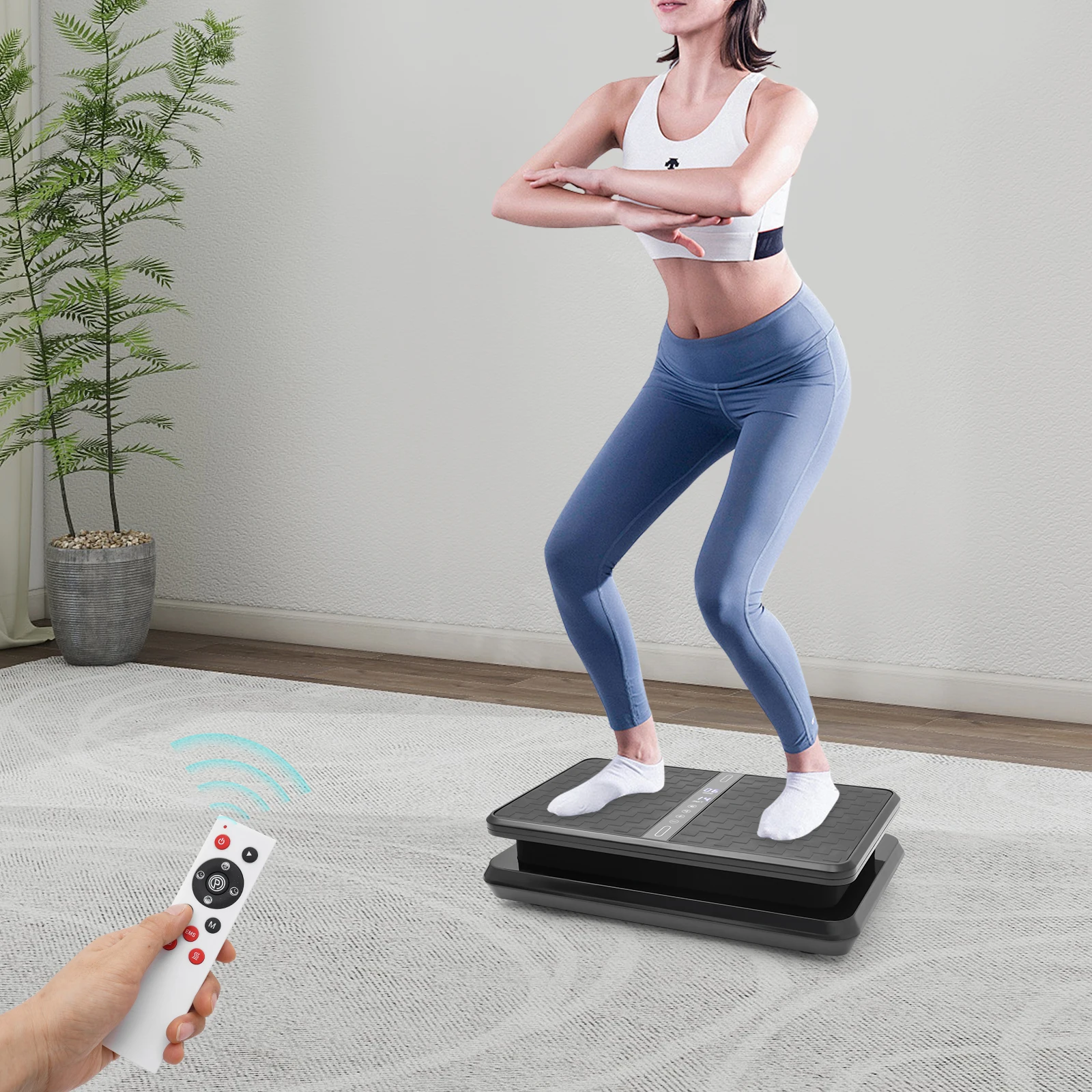 

110V Vibrating Platform,Vibration Plate Exercise Machine Whole Body Weight Loss for Homes & Gyms