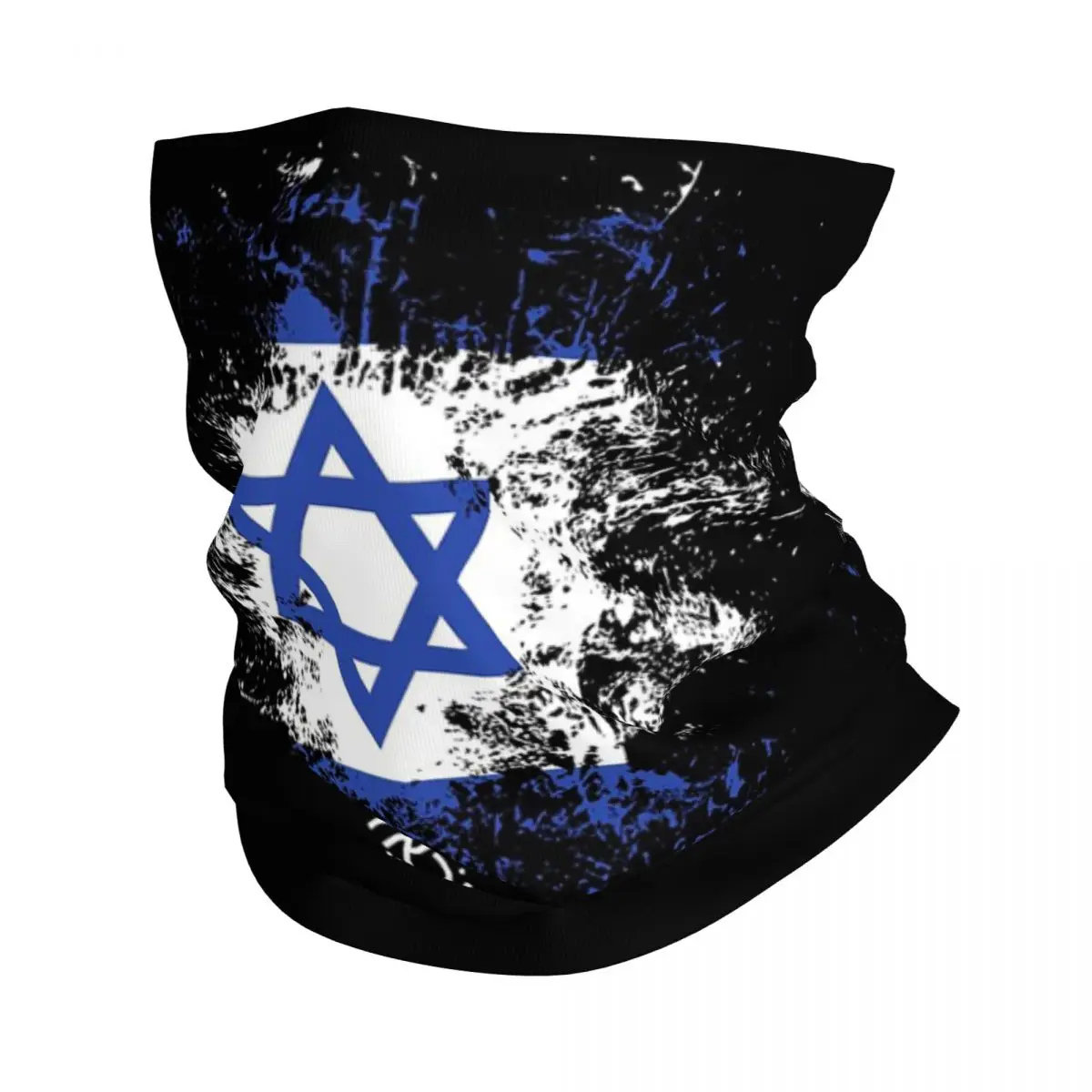 

Israel Watercolor Israel Flag Israeli Outfit Bandana Neck Cover Printed Face Scarf Headband Running For Men Women Windproof
