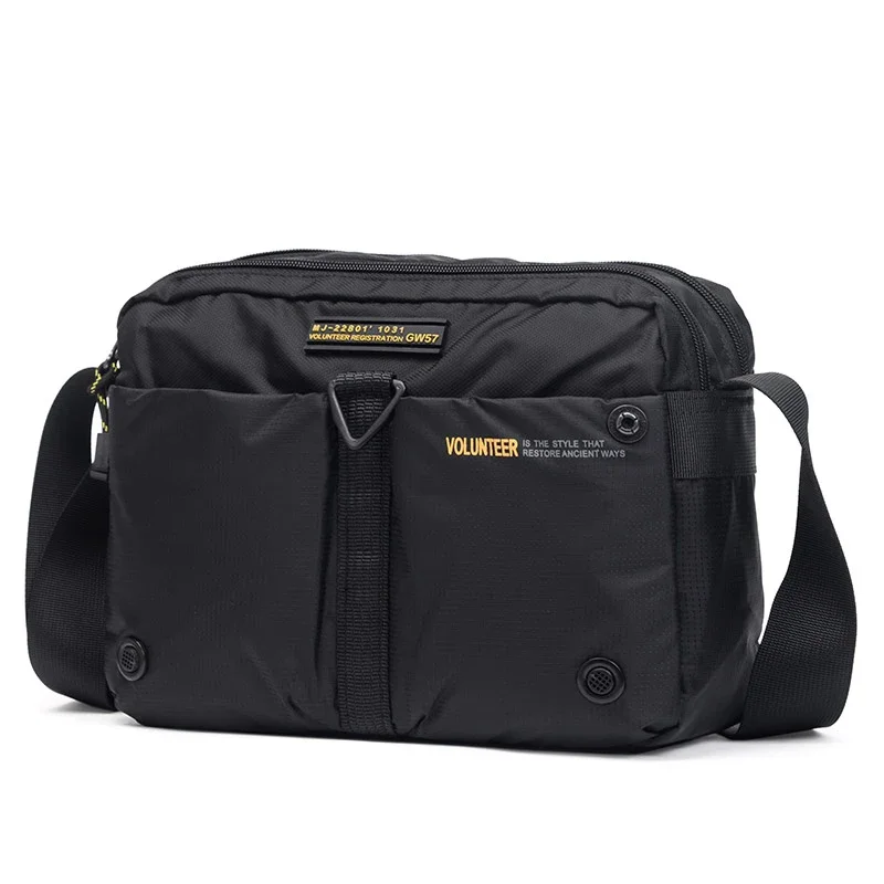Torba męska na ramię, typu crossbody, w stylu casual, wodoodporna, na laptopa, torba kurierska, wielokieszeniowa, o dużej pojemności, model 1698-07 — zdjęcie 2