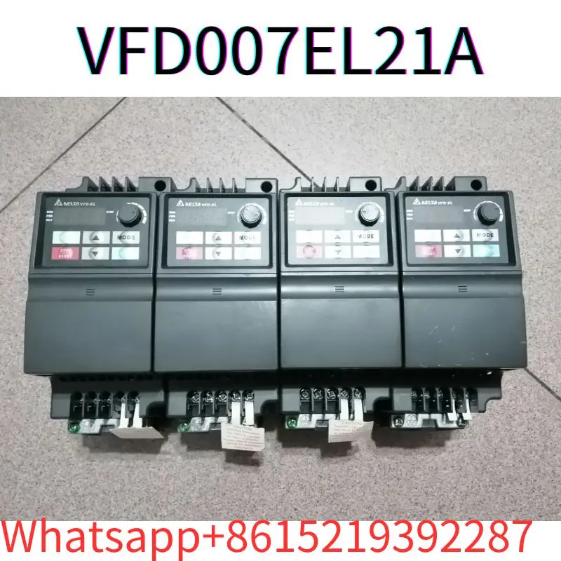 second-hand Frequency converter VFD007EL21A 750W220v tested ok