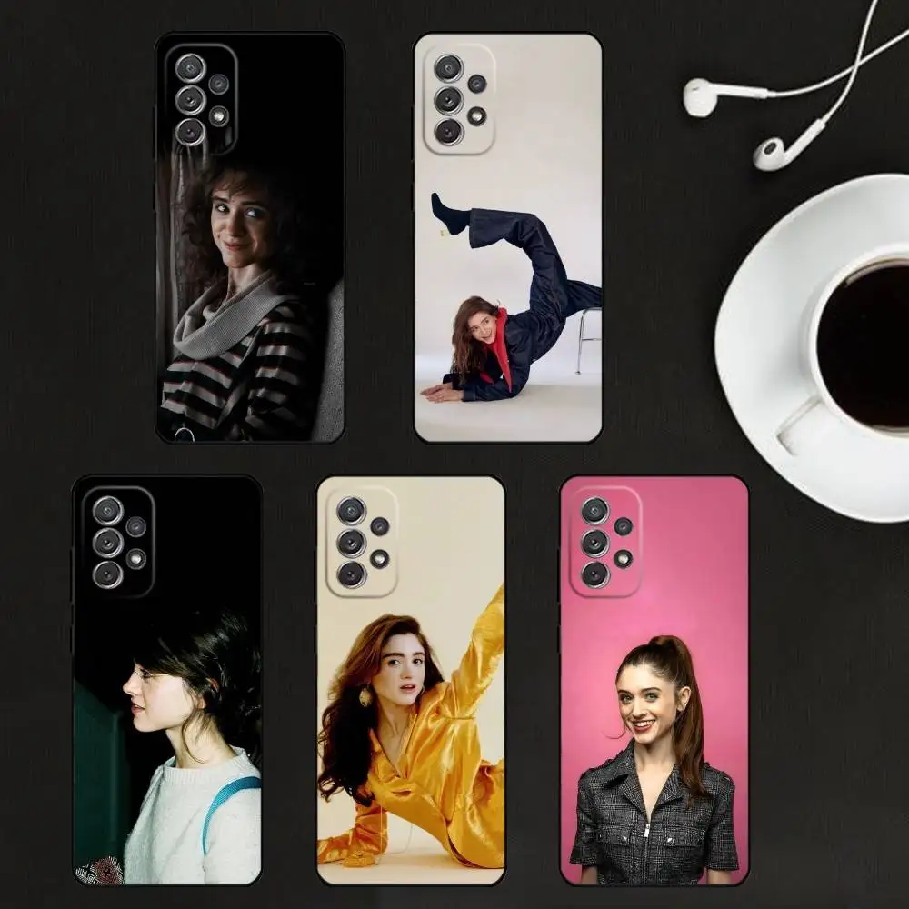

Indie Film Star N-Natalia Dyer Phone Case For Samsung S25,S24,S21,S22,S23,S30,Ultra,S20,Plus,Soft Black Shell
