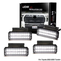Para Toyota Tundra Raptor/TRD estilo marcador LED conjunto de lámpara de parrilla DRL/conducción/luces de posición luces marcadoras de liquidación 2022-2025