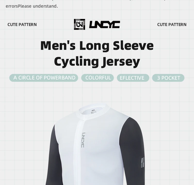 YKYWBIKE Herren Radtrikot Frühling Langarm Full Road Bike Shirt Fahrradtrikot MTB Atmungsaktive Fahrradbekleidung – Detail 2