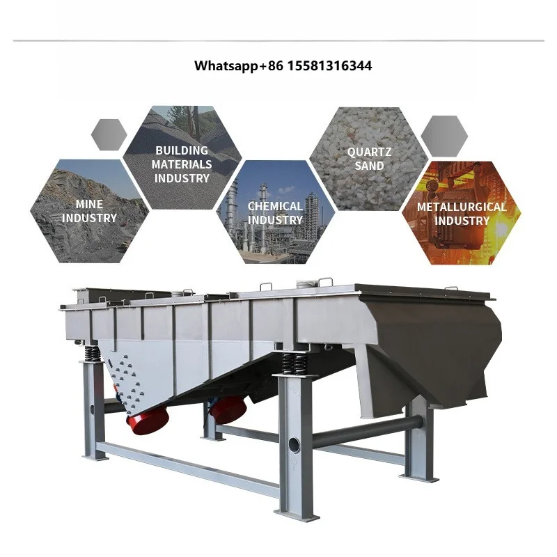 Hot Vibrating Screen Price Vibrator Sieving Gypsum Sieve Powder Screening Industrial Sifters Linear Vibration Separator Machine