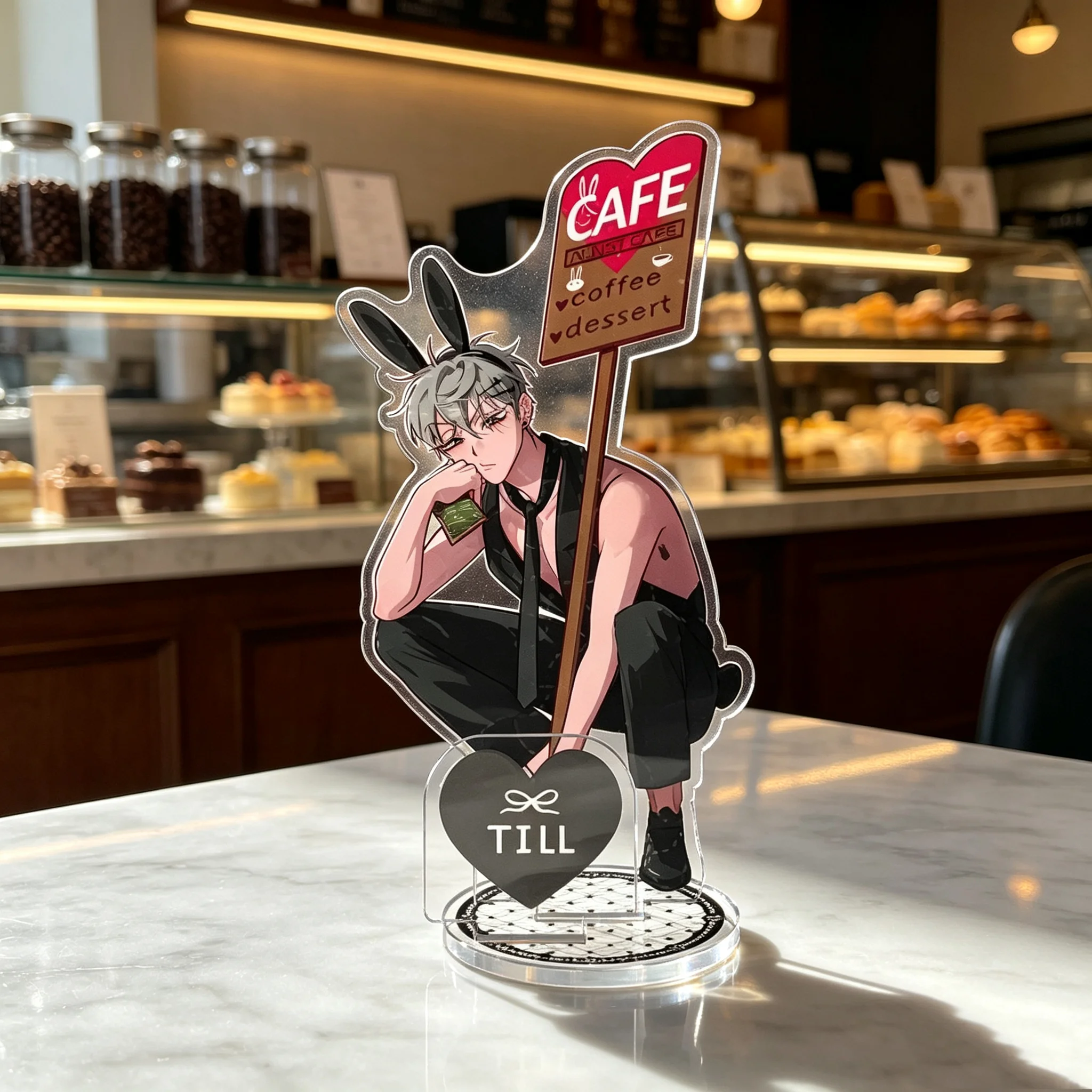 Bunny Waiter Costume Alien Stage Acrylic Stand MIZI SUA TILL IVAN HYUNA LUKA Table Display Anime Cos Souvenir Gift keychain