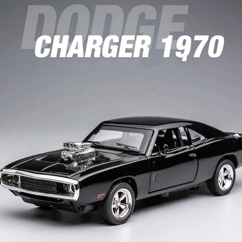 1:32 Scale CHARGER 1970 Alloy Diecast Model Car Pull Back Mini Vehicles Toys for Kids Lovers Collection