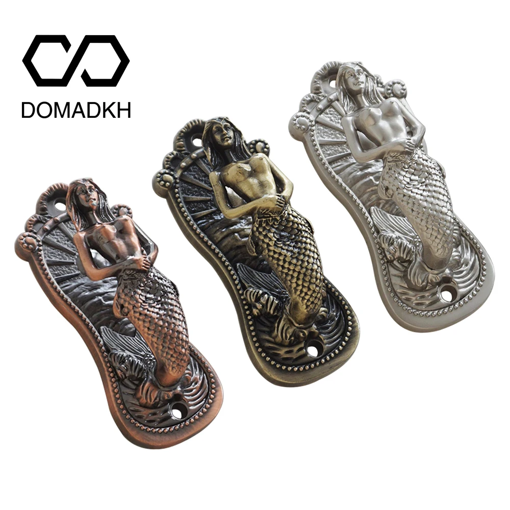 

Mermaid Design Wall Hooks Towel Hanger Nautical Theme Curtain Tie Down Hooks Jacket Rack Metal Decorative Hooks Bathrobe Holder