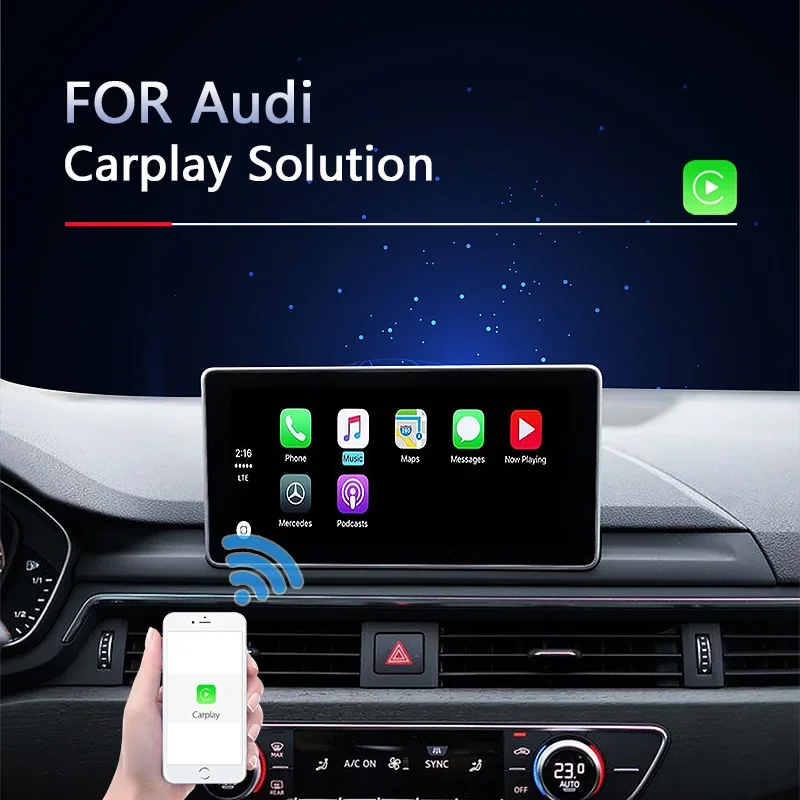 Navihua Carplay Multimedia Video Interface Android Auto Wireless Carplay for Q2Q3Q5Q7 A3 A4 A5 A6 A7 A8 S4 S5 S6 S7