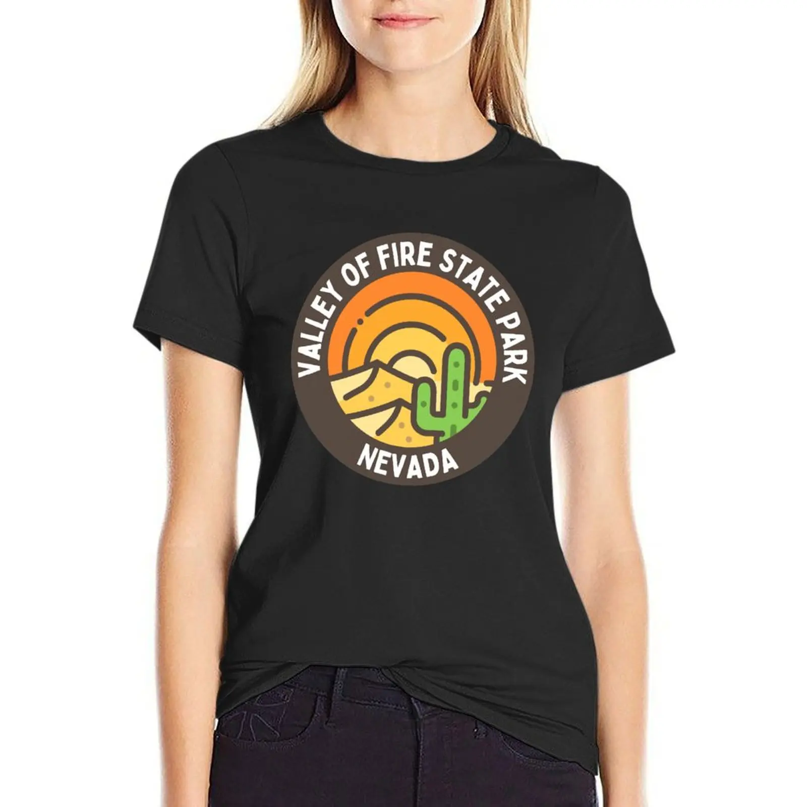 valley of fire state park Nevada desert mountain summer T-Shirt female vintage clothes cute clothes t shirts for Women loose fit