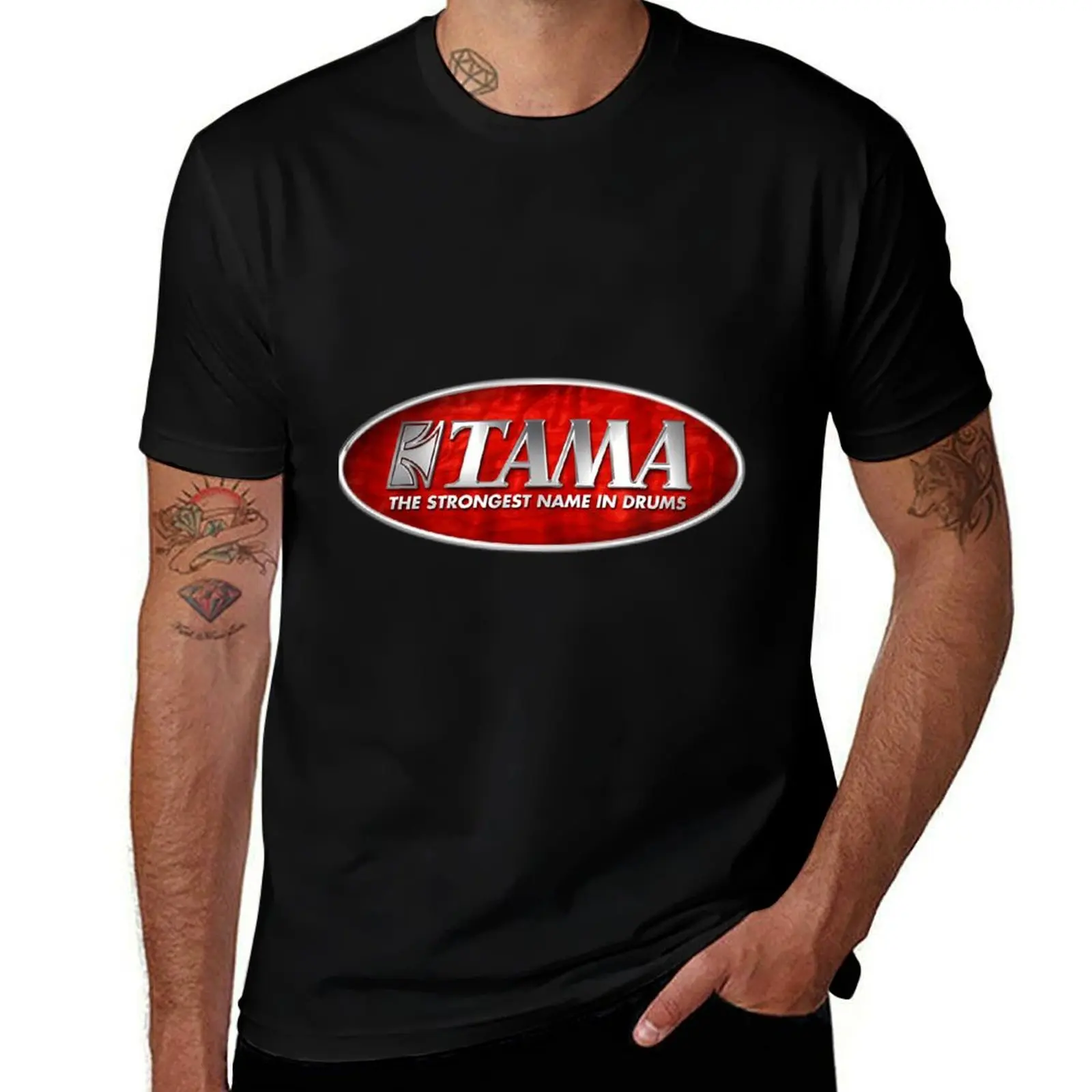 

Tama Drum Logo T-Shirt Man t-shirt street wear T-shirts man Funny t-shirts outfits for men