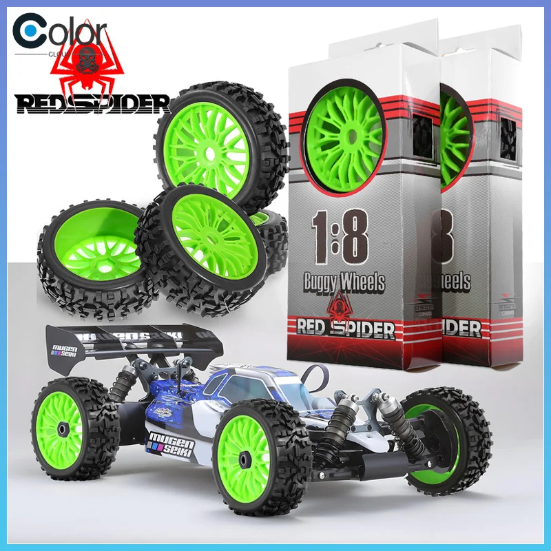 

RS Red Spider 1/8 Внедорожник Змея SRX8 Kyosho MP9 Скоростная шина R295 Детали игрушечного автомобиля с дистанционным управлением Колеса и шины