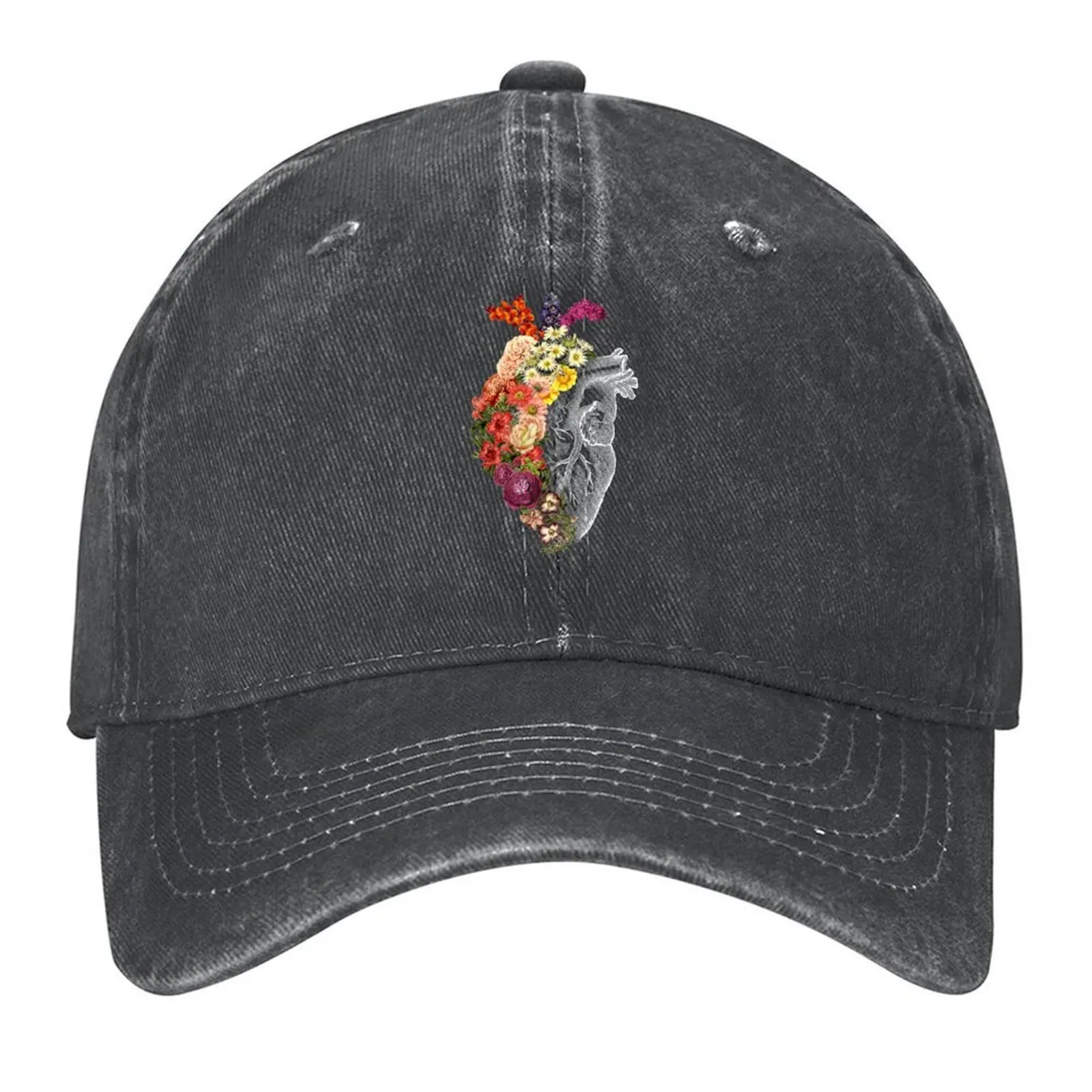 

Flower Heart Spring by Tobe Fonseca Baseball Cap Ball Cap Icon Visor hats for men Women's Beach Outlet Men's