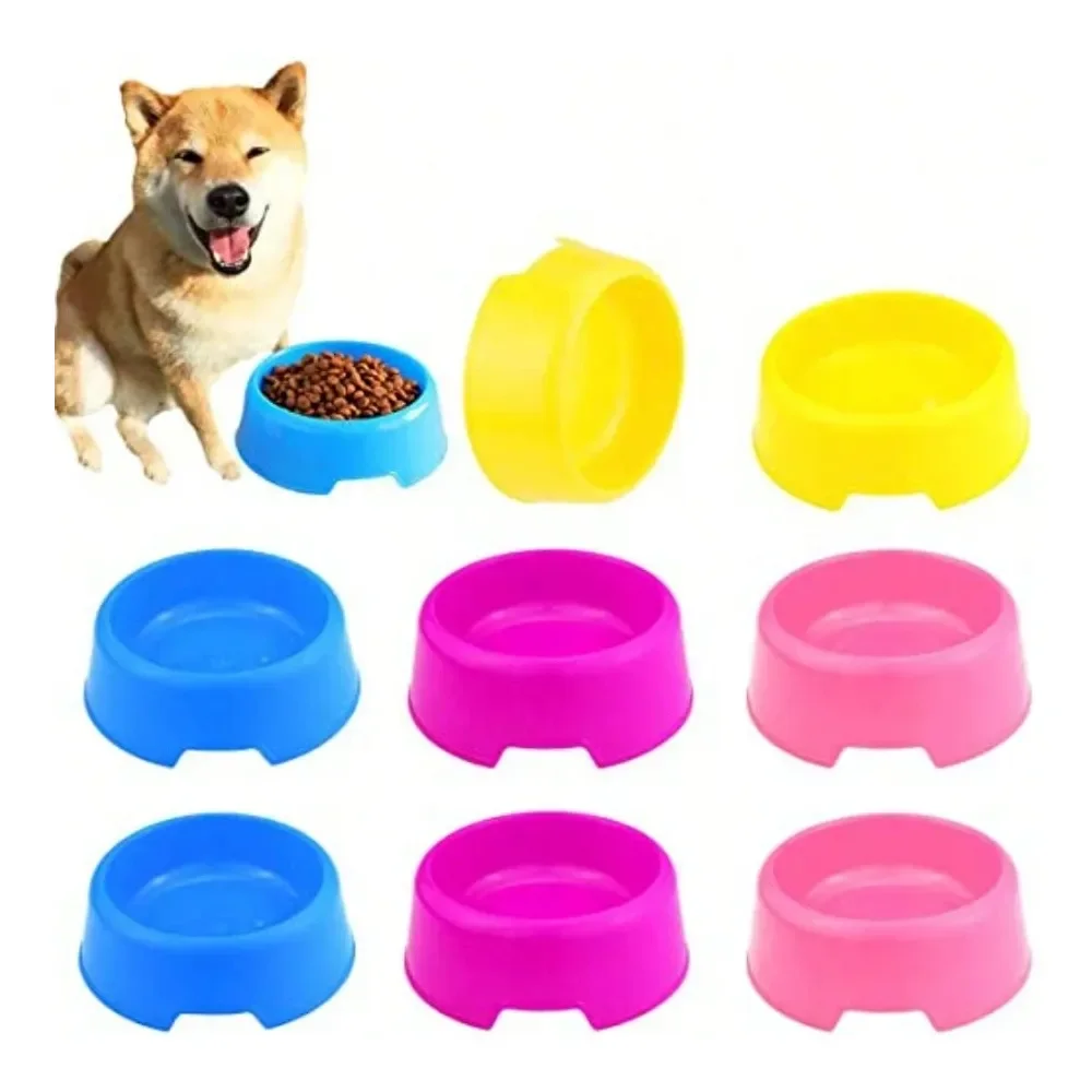 Dog Supplies Dogs Accessories PCS Pet Plastic Bowls Dog And Cat Supply Plastic Food Feeding Water Dish Bowl Feeder