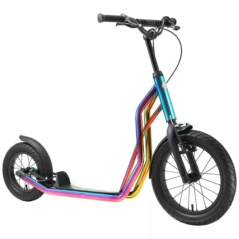 

16-дюймовый складной самокат с педалью газового колеса из алюминиевого сплава, велосипед с двойными V-образными тормозами