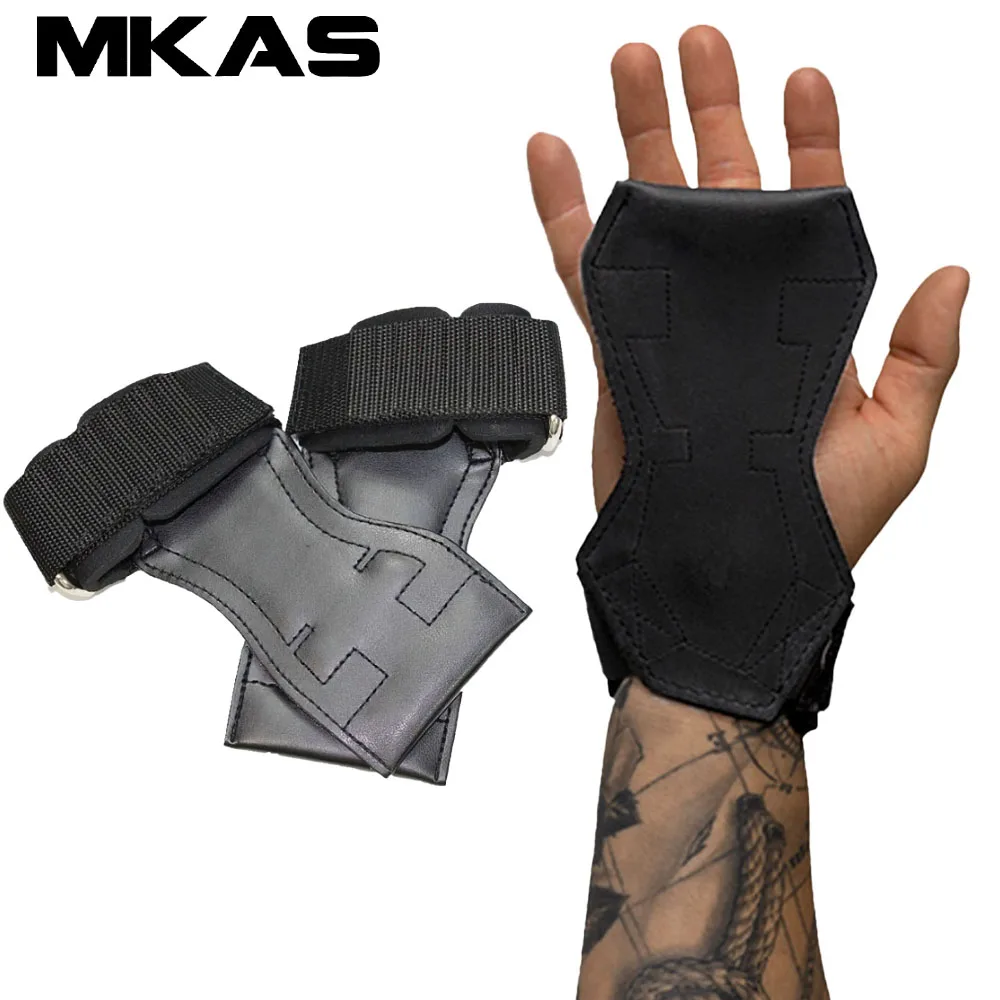 

Weight Lifting Grips For Heavy Powerlifting Deadlifts Rows Pull Ups Neoprene Padded Wrist Wraps Support Rubber Gloves Gym Straps