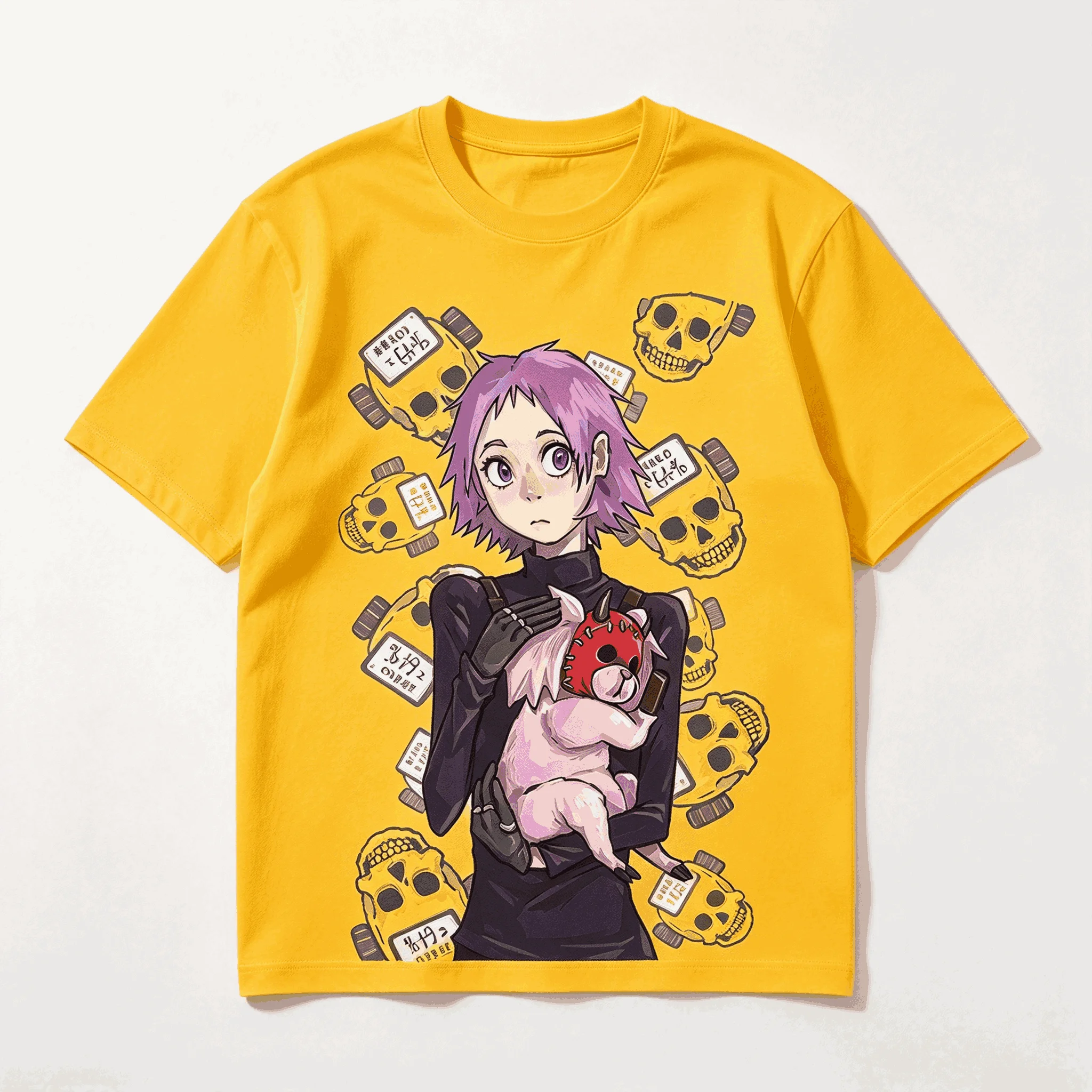 Dorohedoro Streetwear Trendy Cotton Oversized Unisex Vintage Loose Breathable soft Print T-shirts for Men Women Fashion Couples