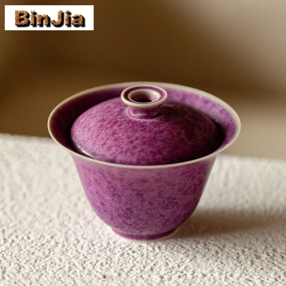 

125 мл Ice Crystal Glaze Kiln Fambe Gaiwan Чайная подставка ручной работы Чайная чаша с крышкой Набор Чайник Крышка Чаша Чайные услуги Украшения