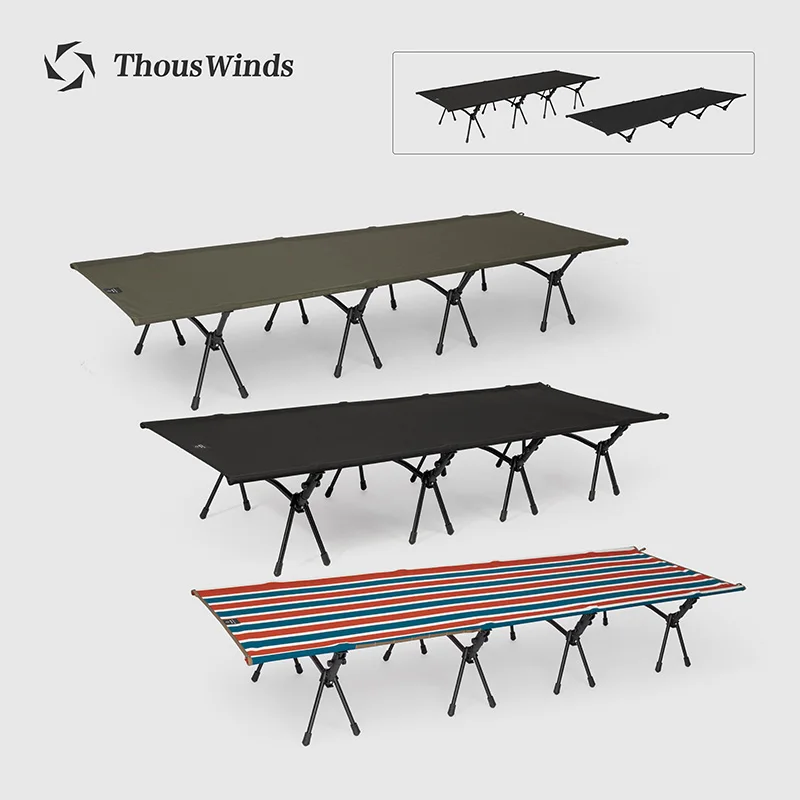 

Thous Winds Portable Camping Cot Outdoor Lightweight Sleeping Bed Tourist Outdoor Tent Cot Foldable Bed for Camping Single Beds