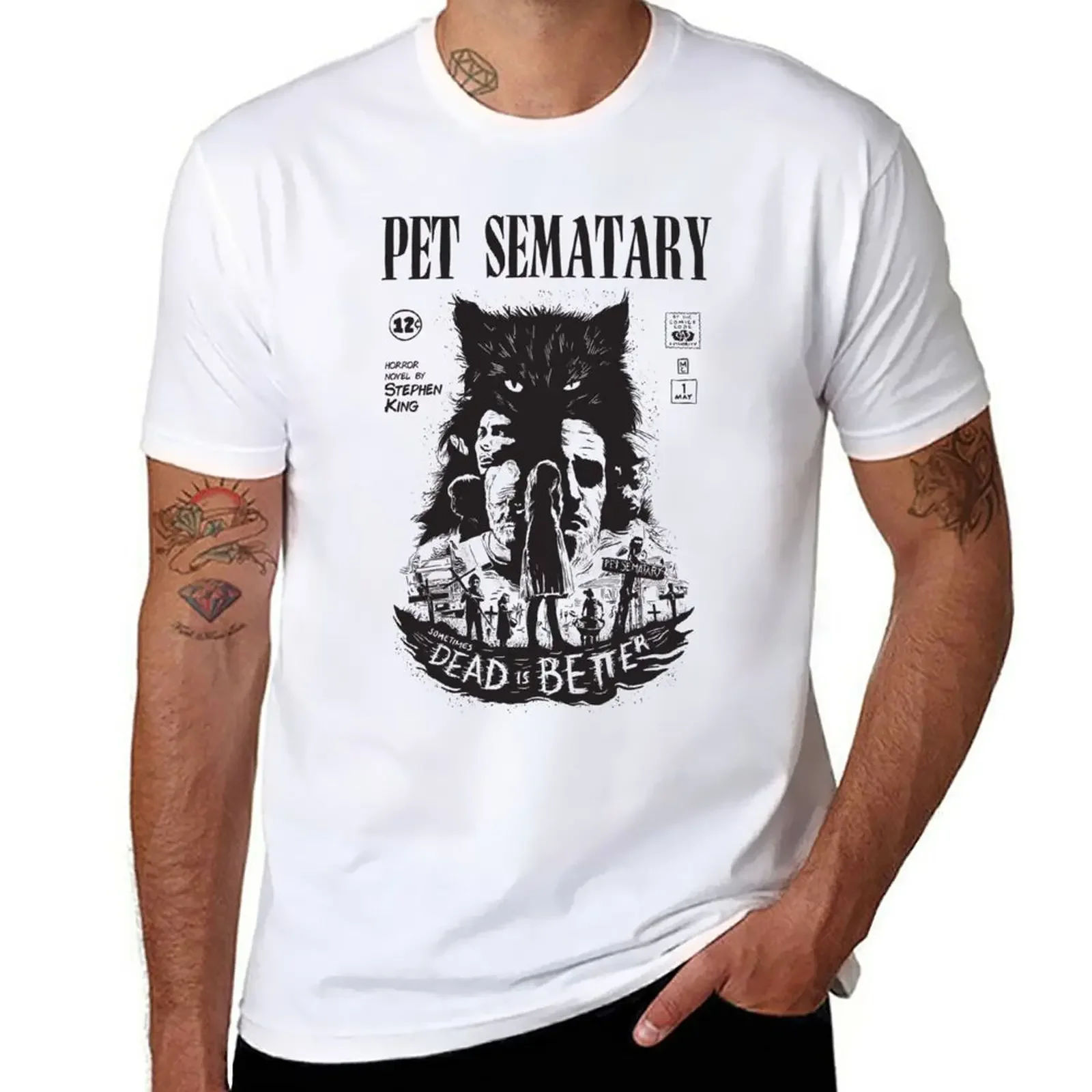 

New Pet Sematary T-Shirt t shirt man custom t shirts design your own graphics t shirt mens funny shirts