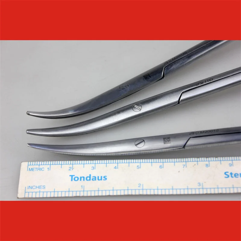 

Admiral Clock Medical Prostate Scissors 22cm Double Bend Narrow Head Comprehensive Tissors Men's Urology Surgery Instrument